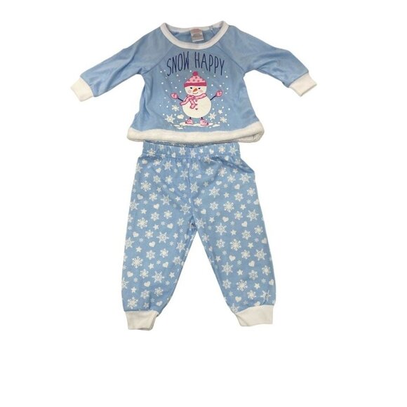 Youngland Baby Snow Happy Pajama Set - 2 PC - 18 Mos - Picture 1 of 3